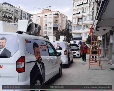Seçim Aracı Araç Üstü Ses ve Anons Sistemi