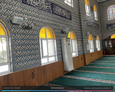cami ses sistemi kurulumu izmir sensonic komurculer camii