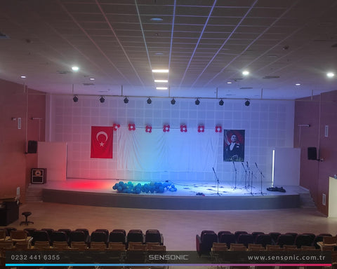 Okul Ses Sistemi – İzmir Gaz İlkokulu Konferans Salonu